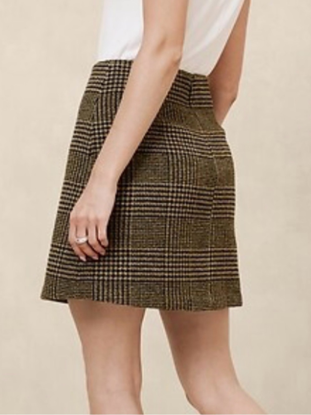 NWT Banana Republic Houndstooth Mini Skirt